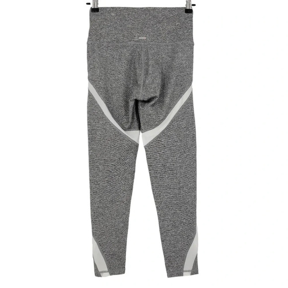Aerie Leggings Gray Mesh Panel Workout Yoga Pants Activewear - Picture 3 of 8